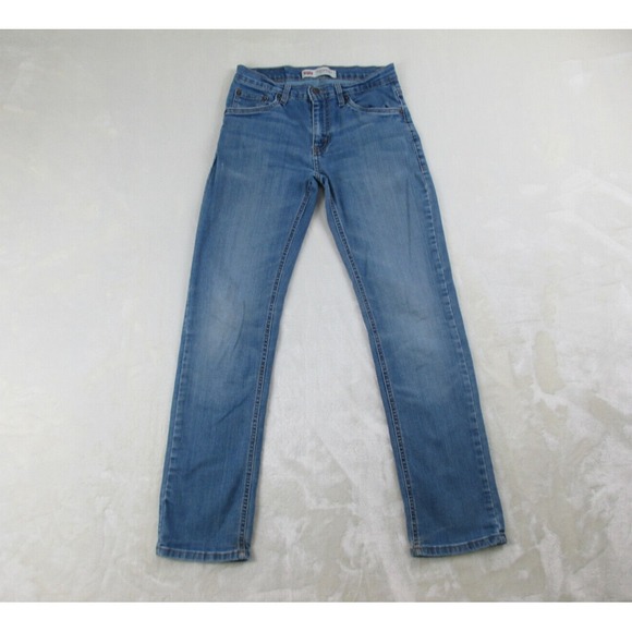 Levis 511‎ Pants Girls 16 Reg Blue Performance Slim Stretch Denim Youth Kids* - Picture 1 of 16